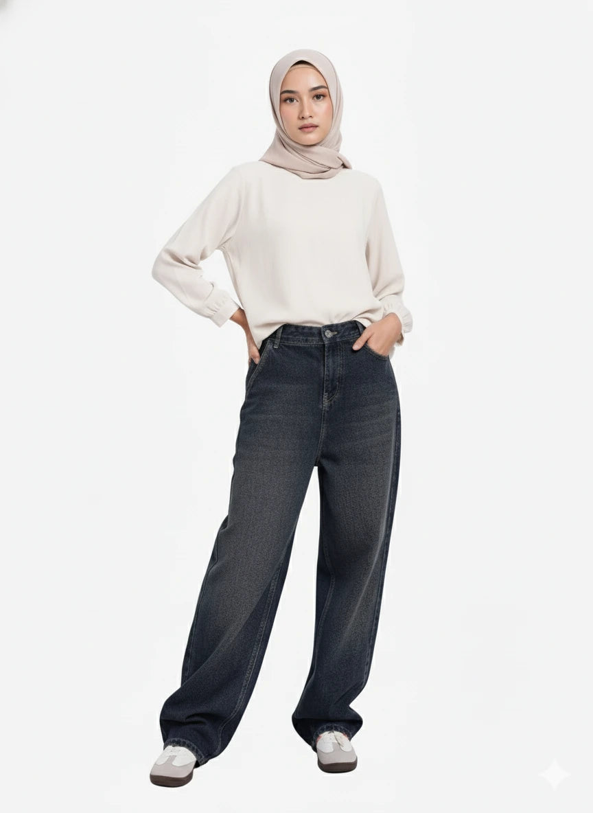 Loose Fit Denim Jeans