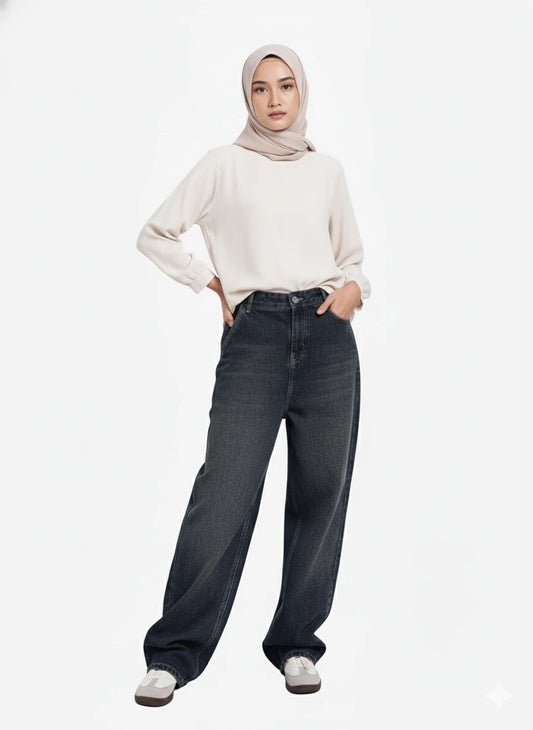 Loose Fit Denim Jeans